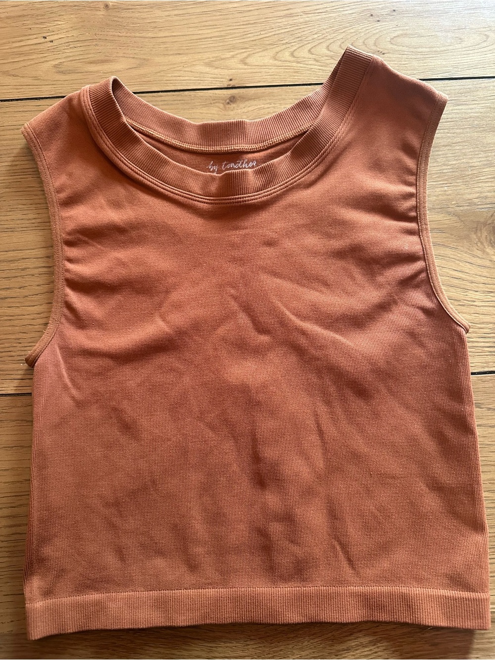 By Together Rust-Orange Cropped Tank